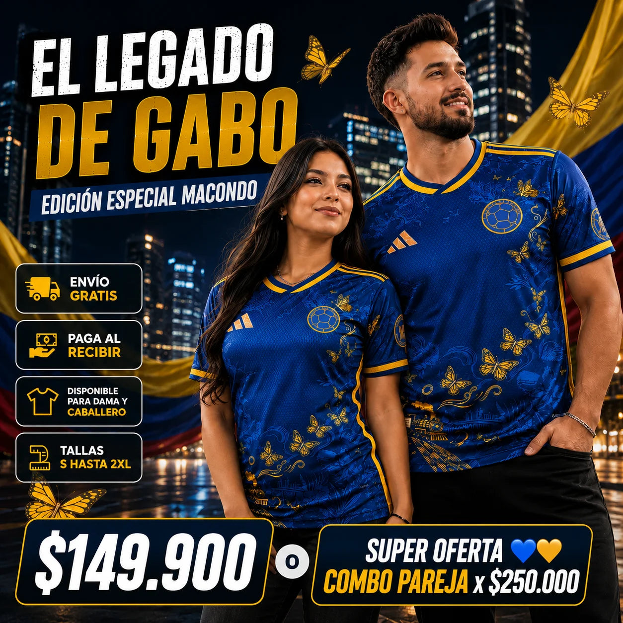 CAMISETA COLOMBIA EL LEGADO DE GABO